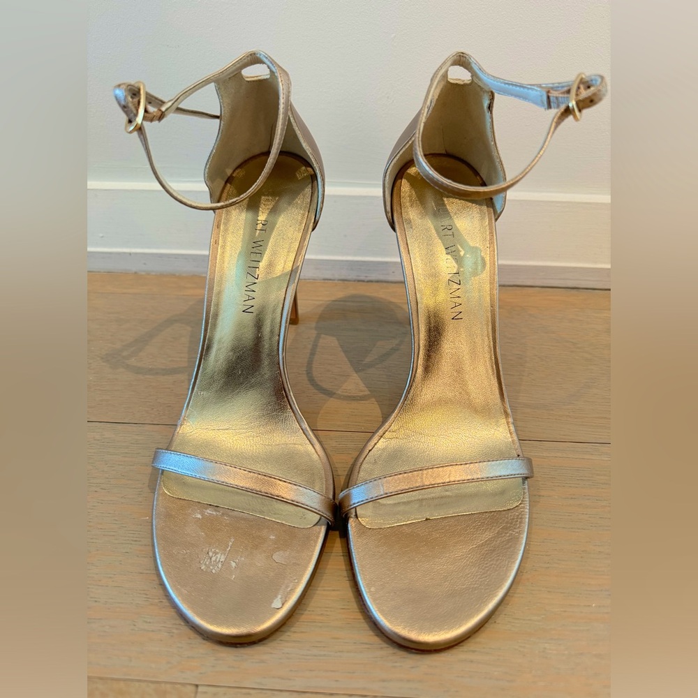 Stuart Weitzman Chanpagne Nudistsong Sandal